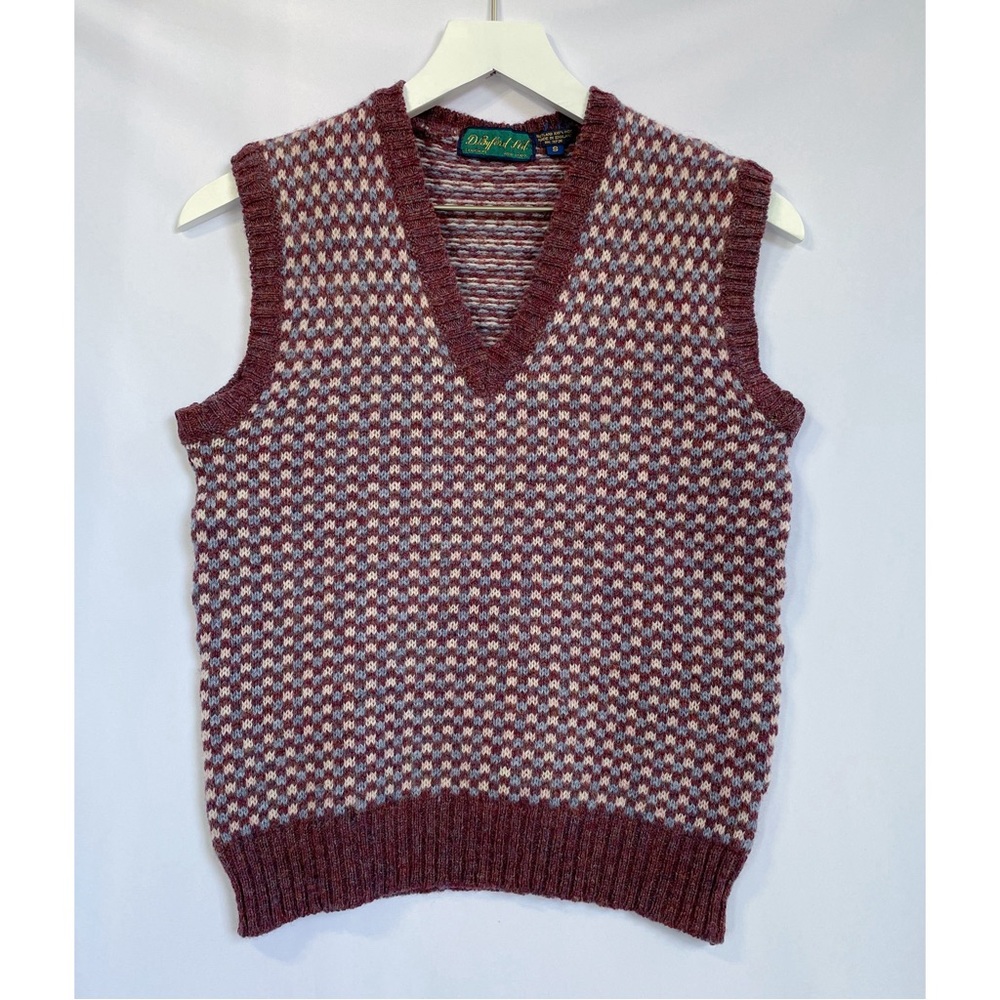 Vintage 90’s Wool Patterned Sweater Vest
